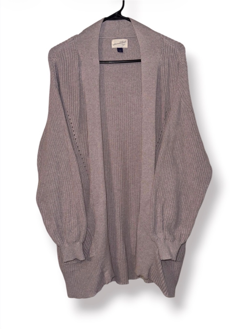 Universal Thread Taupe Open-Front Knit Cardigan